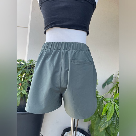 Zella Running Shorts in Khaki Green, M - Picture 8 of 16